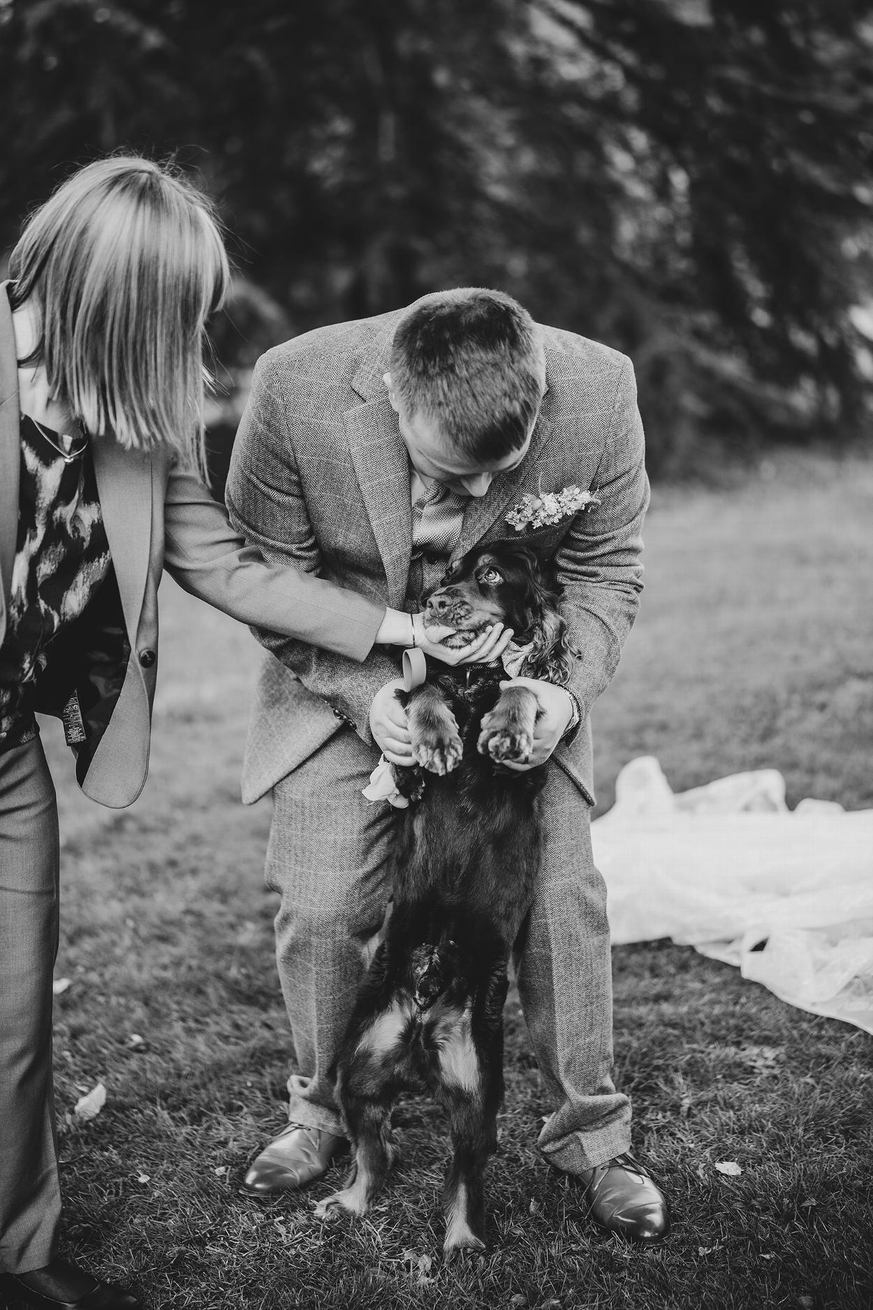 Elsham Hall Wedding Photographer - Dogs at Weddings - North Lincolnshire Wedding Photographer
