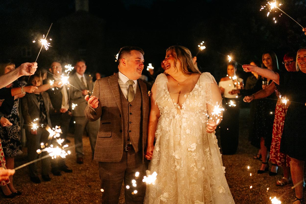 Elsham Hall Wedding Photographer - North Lincolnshire Wedding Photographer - Sparklers Wedding Photography