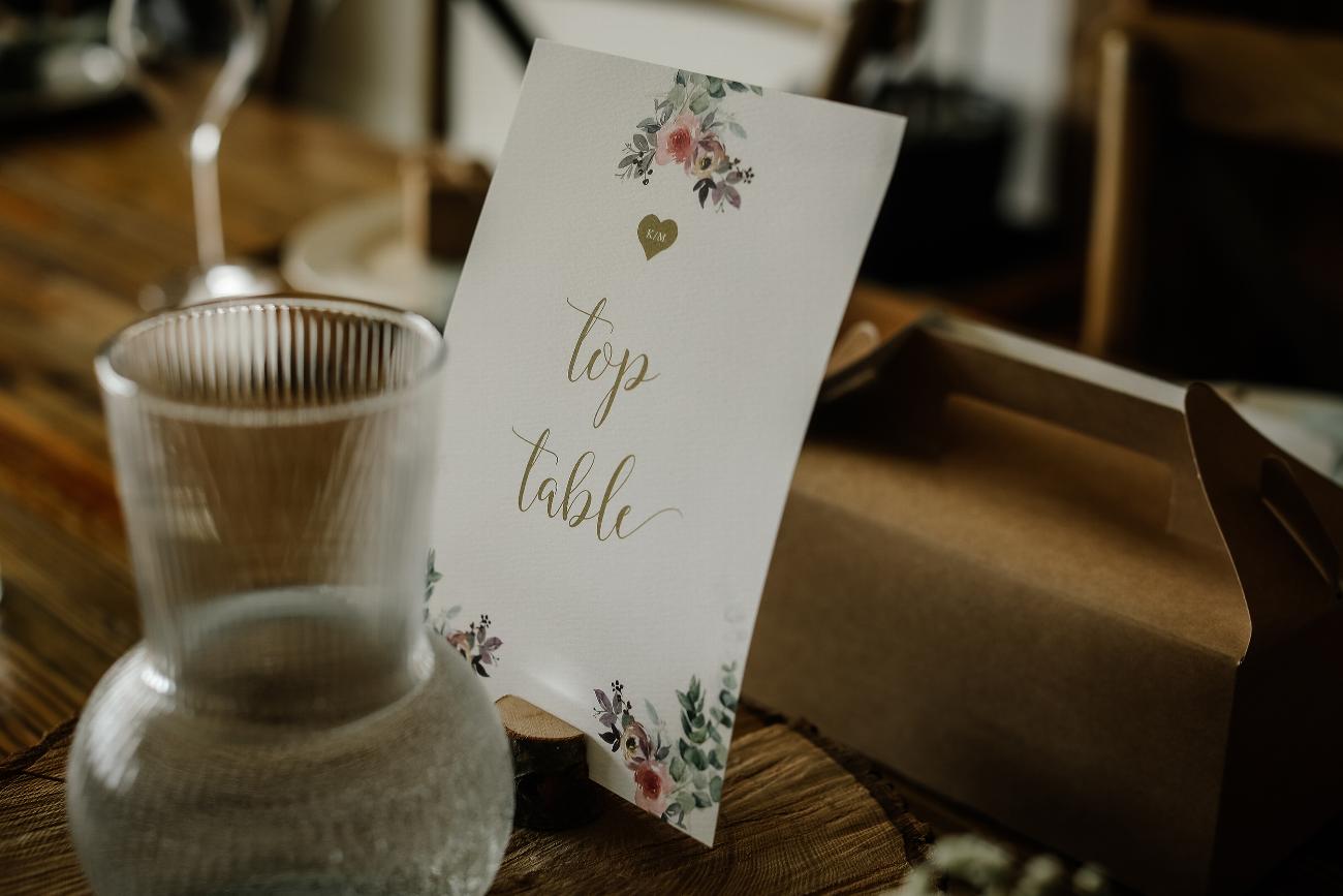 Table Names - Table Numbers - On the Day Wedding Stationery - East Riding of Yorkshire Wedding Photographer