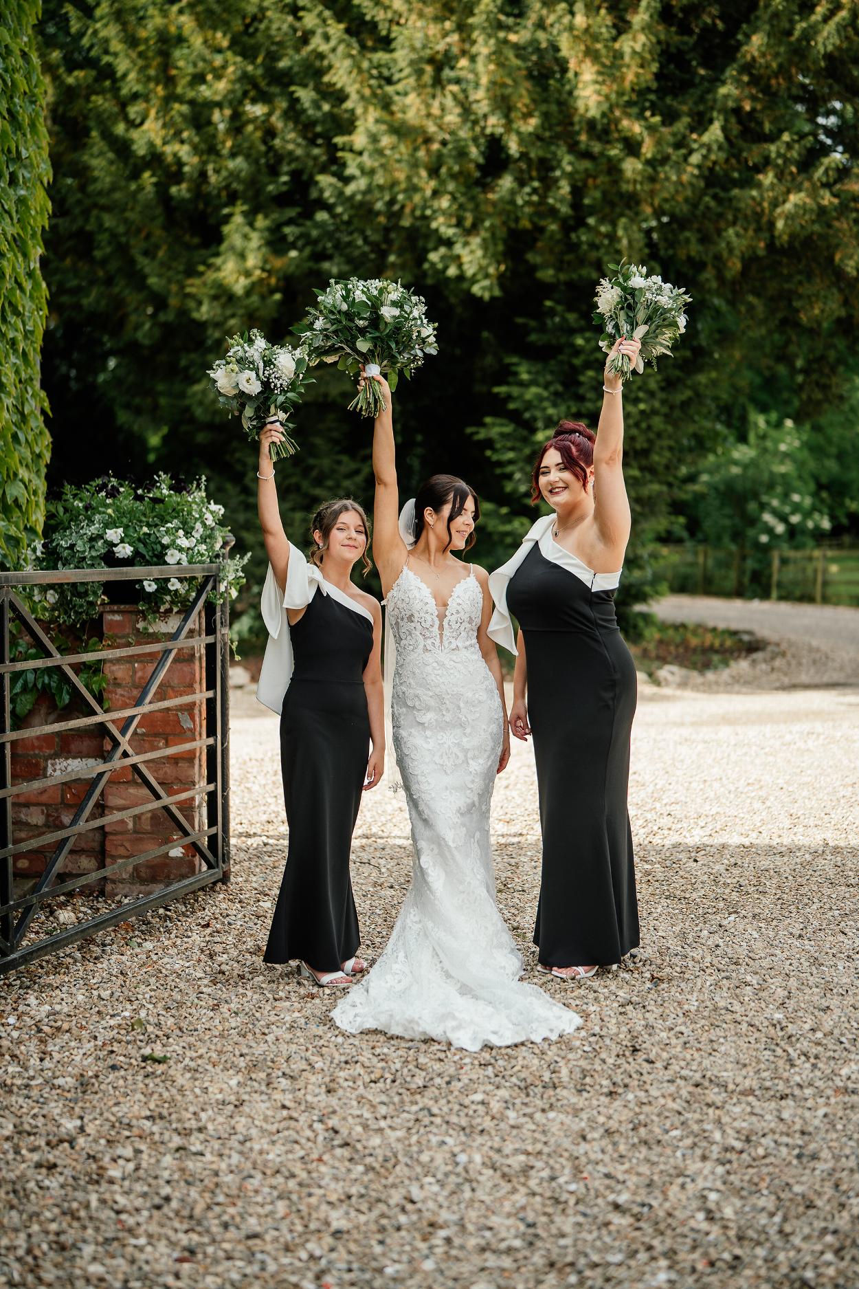 Healing Manor Wedding Photography - North Lincolnshire Wedding Photographer - Lincolnshire Wedding Photographer - Group Photos - Bride and Bridesmaids