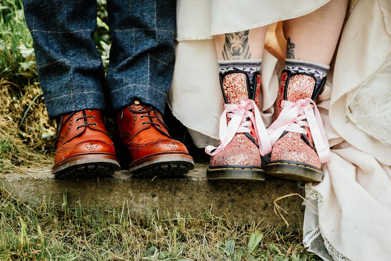Wedding shoes, alternative wedding photographer, fun, relaxed wedding photography, boho wedding photographer, North Yorkshire wedding photographer, North Lincolnshire Wedding Photography