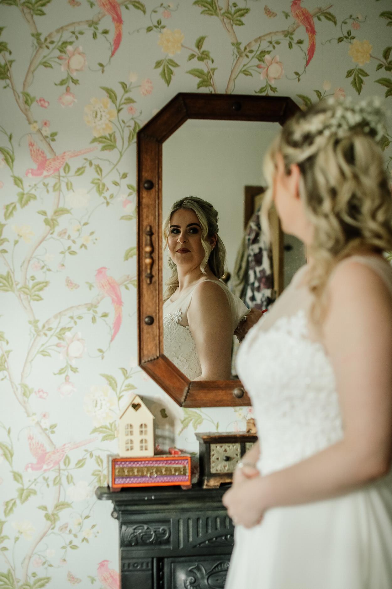 Elsham Hall Bride - Brides Dress Reveal Photography - North Lincolnshire Wedding Photographer - Natural Documentary Style Wedding Photography